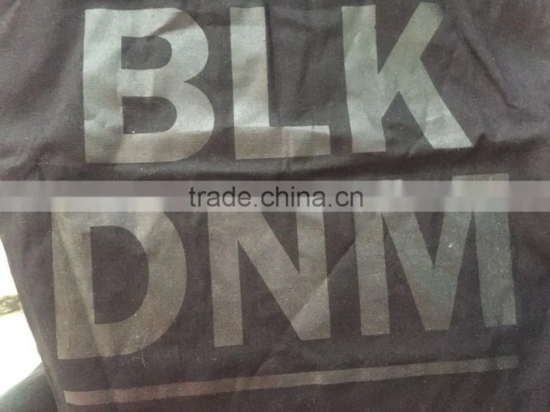 black cotton tote bag