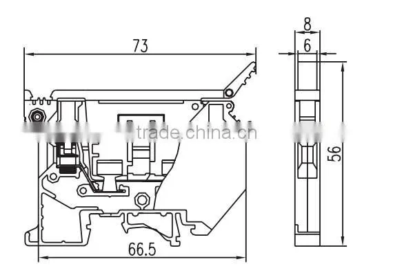 SUK-4RD fuse type disconnect terminal block
