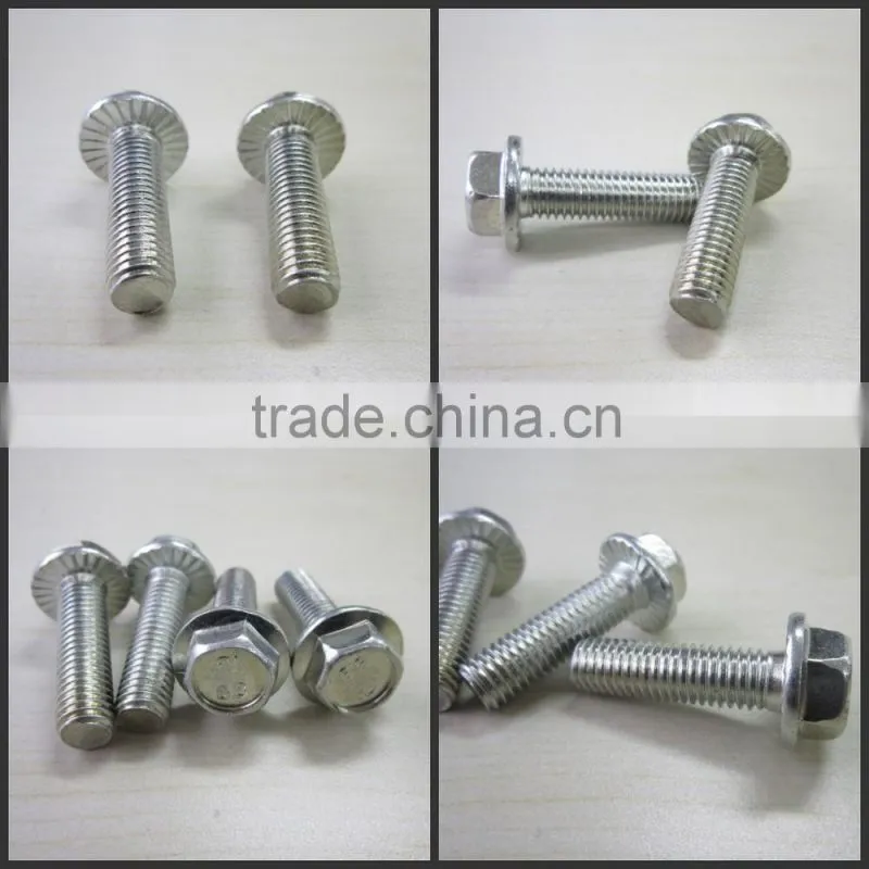 steel or stainless steel flange bolts M8X16(DIN6921)