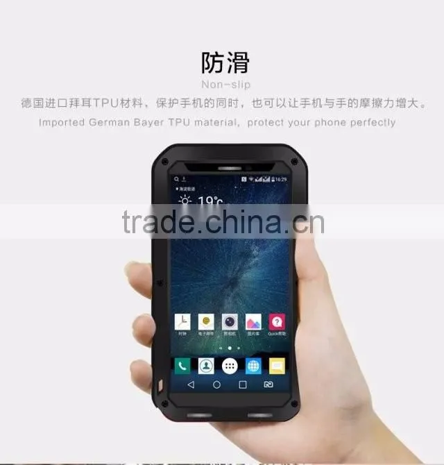 LOVE MEI Heavy Duty Waterproof Shockproof Metal Aluminum Powerful Case For LG V10 5.7 inch Gorilla Glass TB-0155