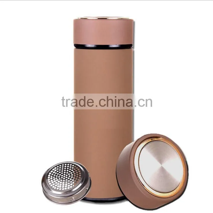 High quality 380ml logo free car business vacuum cup mug bottle
