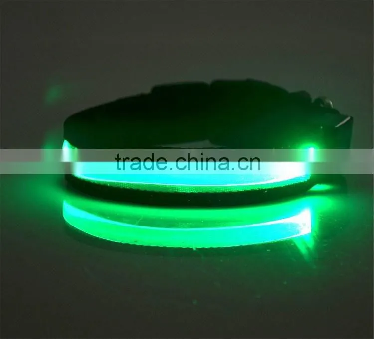 waterproof luminous LED collar light flash led dog leash for pet dog