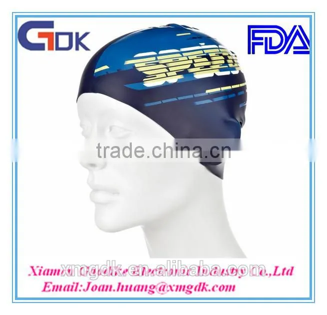 Muti-color Waterproof Custom Silicone Swimming Cap