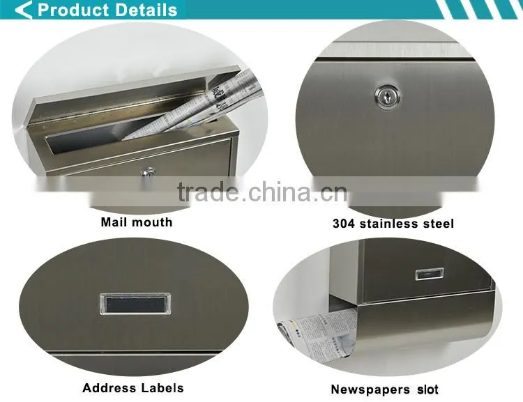 Made In China Alibaba Usa Style Waterproof Post Box