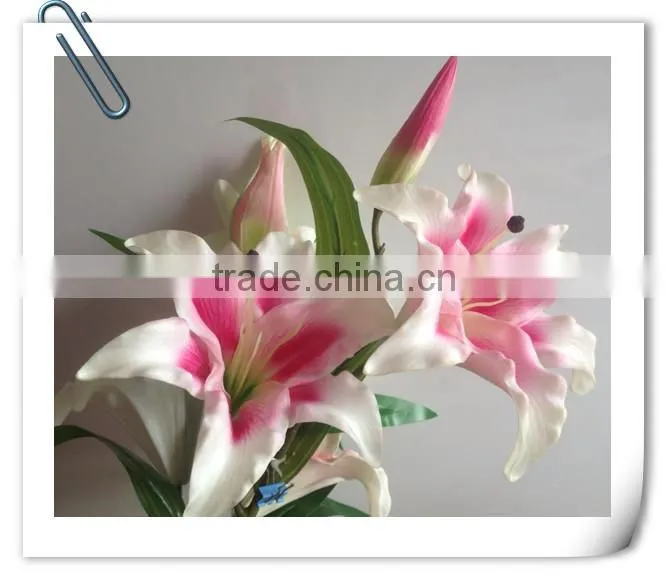 Hight quality wedding decoration PU lily flower