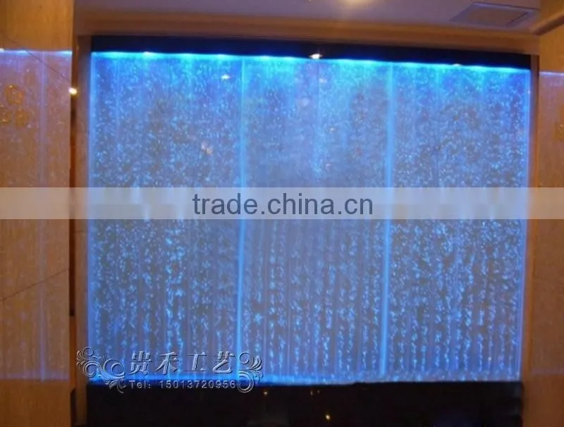 double wall stainless steel water curtain wall,acrylic double water bubble wall