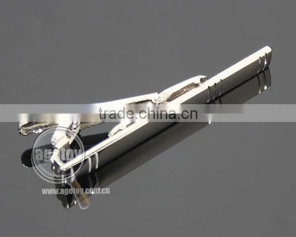 Gentleman Silver Simple Necktie Tie Clip Bar Pin Practical Men Style Metal Blank Tie Clip Hardware
