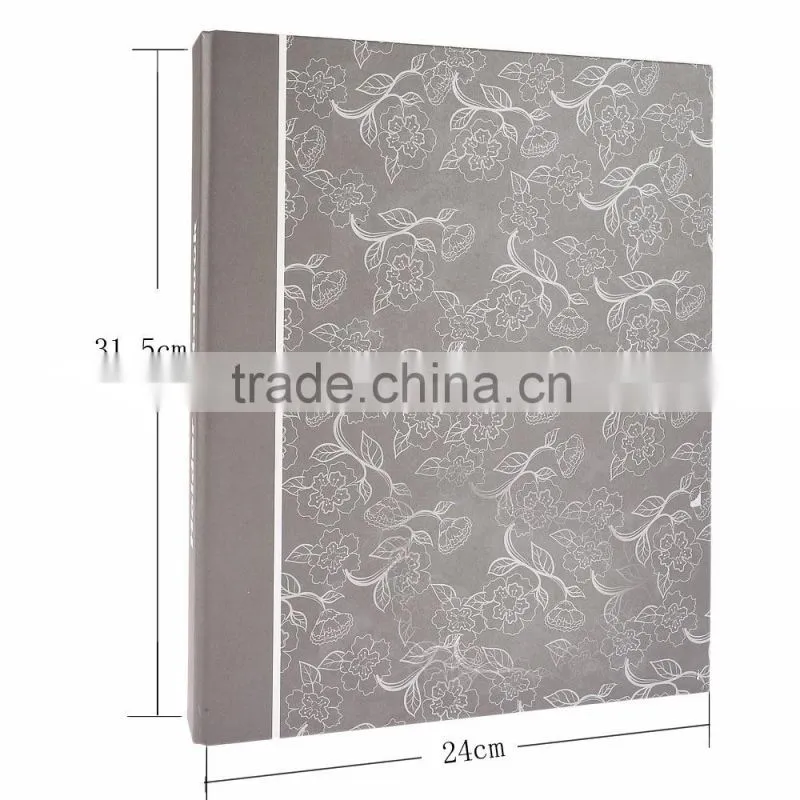 High quality office vertical stripes a4 size paper cardboard hand cover laminationed file folder