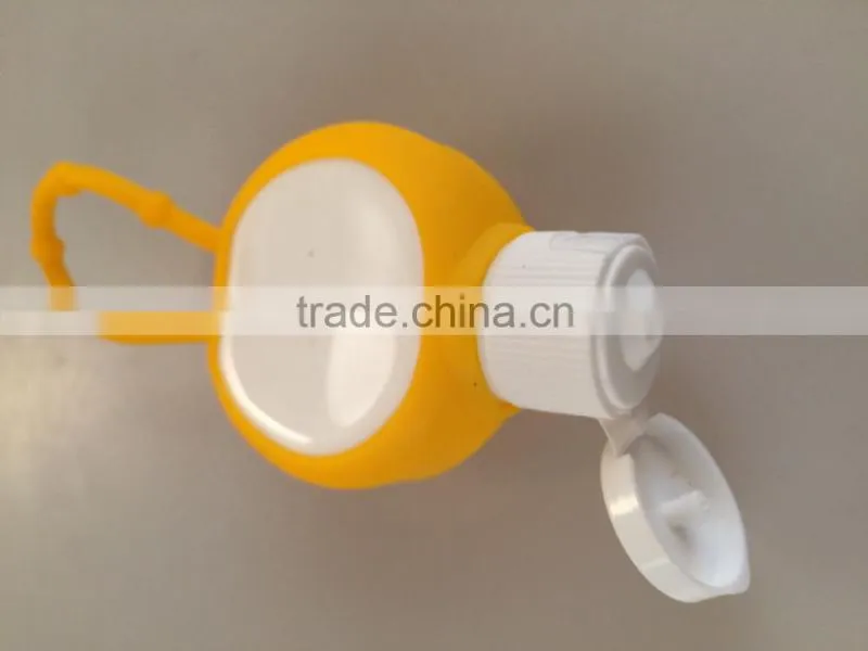 JS-03009A 2015 new design sunscreen lotion 30ml with silicon holder