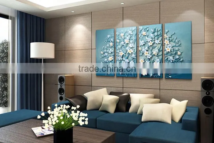 2015 Brilliant Modern Handmade flower abstract painting