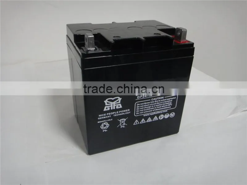 High quality Lead acid battery 12V24AH for solar system