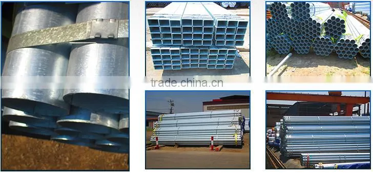 Screw threaded galvanized pipe/threaded galvanized pipe