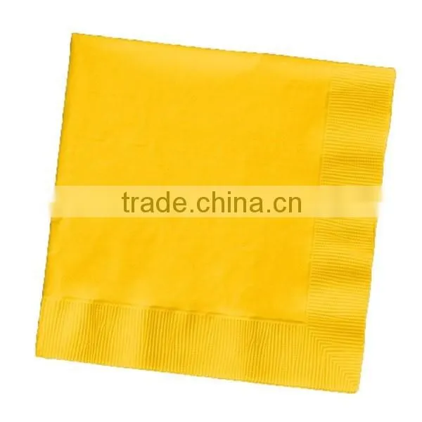16*16" Environment-Friendly disposable black paper napkin printed napkin or color napkin
