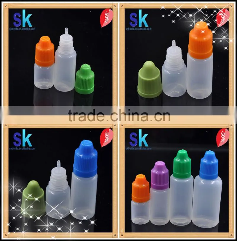 15ml 30ml e liquid/e juice plactic bottles with clear cap /unicorn bottle with clear cap 10ml