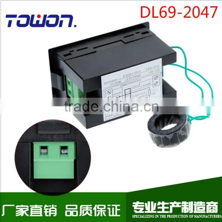 D69 Multi-functional LED display panel meter voltmeter ammeter with active and Electric energy and power factor 80-300V 0-100A