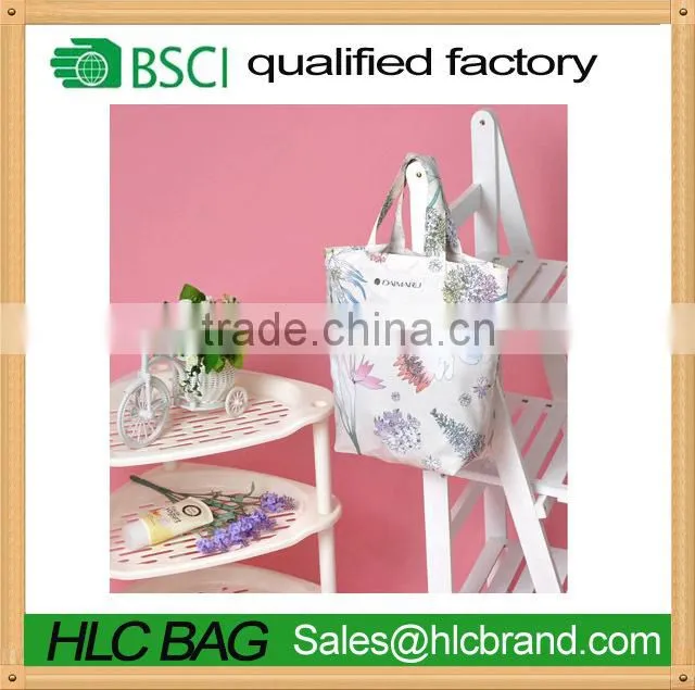 eco friendly white flower printing jelly tote bag HL-PB122