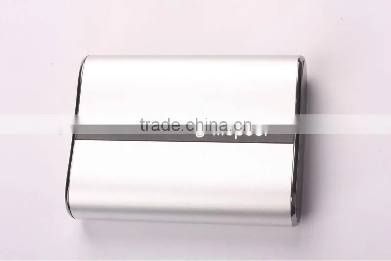 Hot-selling 10000mAh portable battery power banks aluminium casing dual USB output