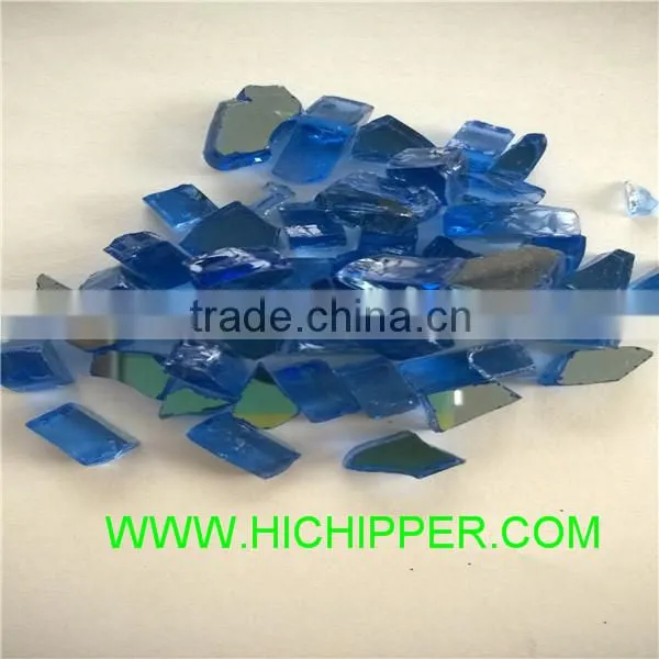 Hi Chipper Outdoor Concepts 1/4 in Light Green Reflective Fire Glass