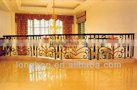 hot galvanized simple wrought iron balcony fence