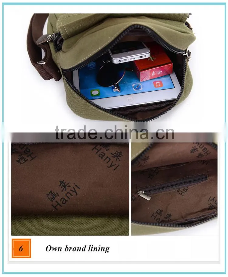wholesale Canvas messenger bag factory price sale for teens messenger bag