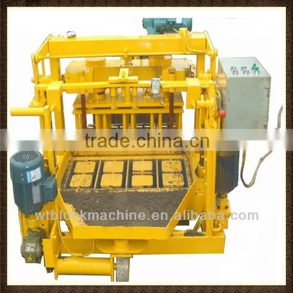 QT40-3 Moving concrete block machine price for sudan