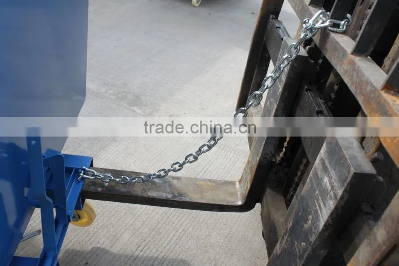 forklift steel tipping bins