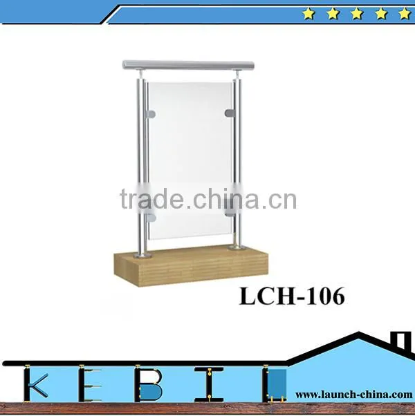 decorative garden fencing stainless steel 316 glass glass balustrade made in china