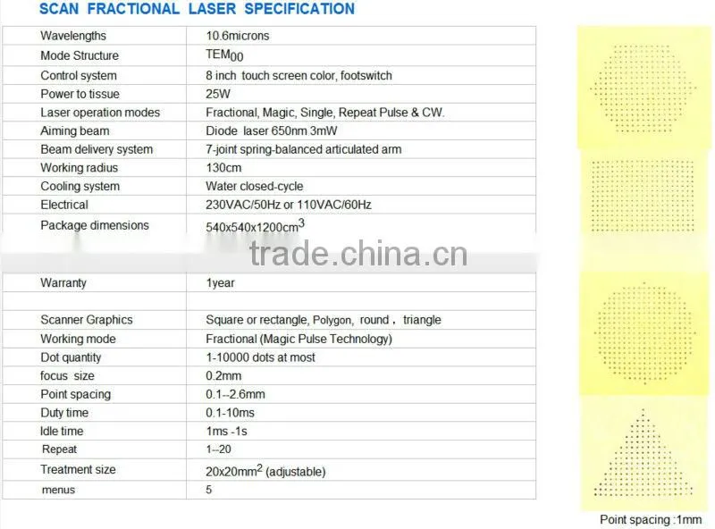 Fractional CO2 Laser Medical Beauty Laser Equipment(25W)