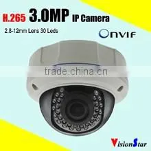 Weatherproof vandalproof dome type 1080p full hd ip camera cctv system