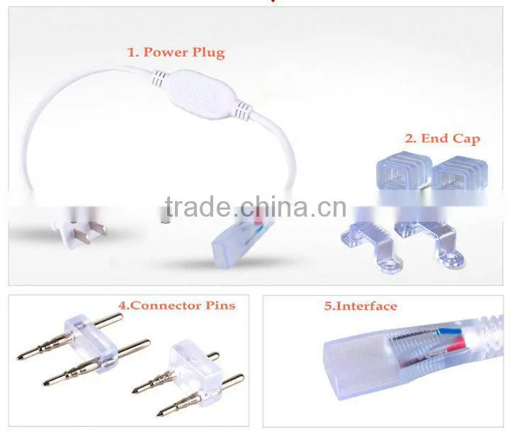 High Voltage 2 Years Warranty SMD 5050 LED Strip Light 240V Warm White