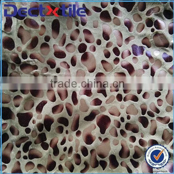 Velvet fabric glasses cloth leopard print fabric bulk buy from China