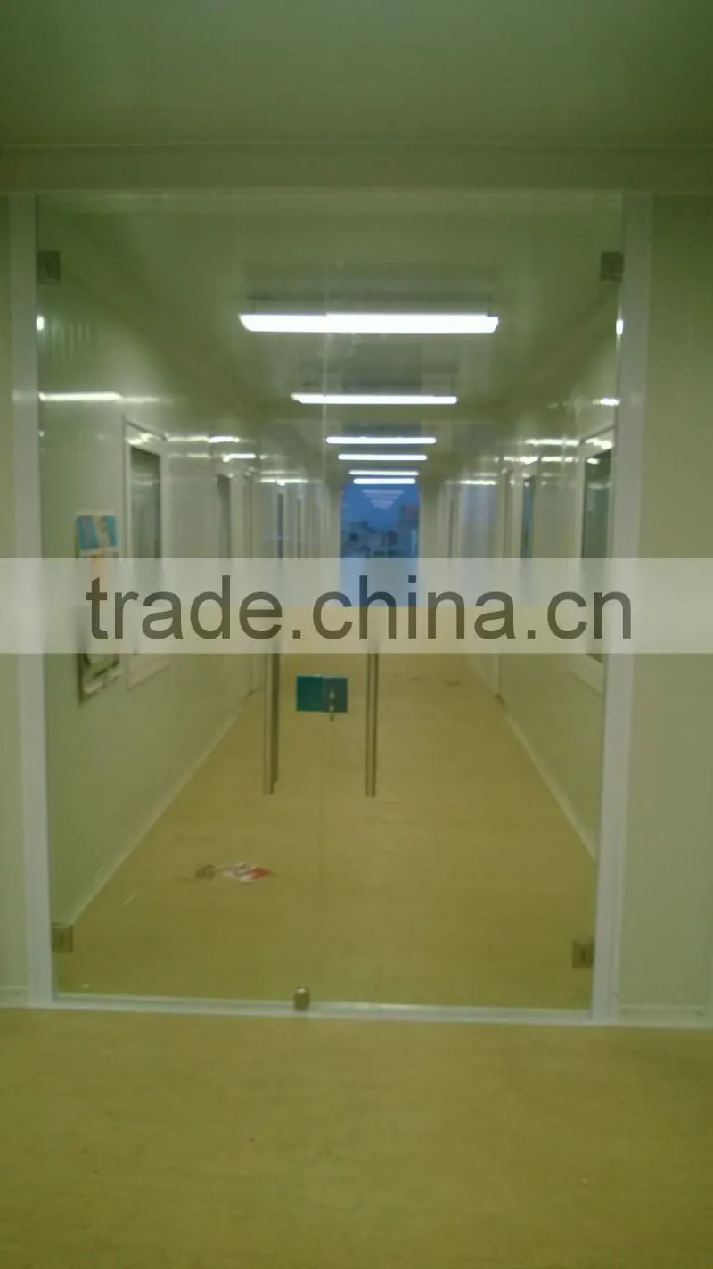 large glass window office