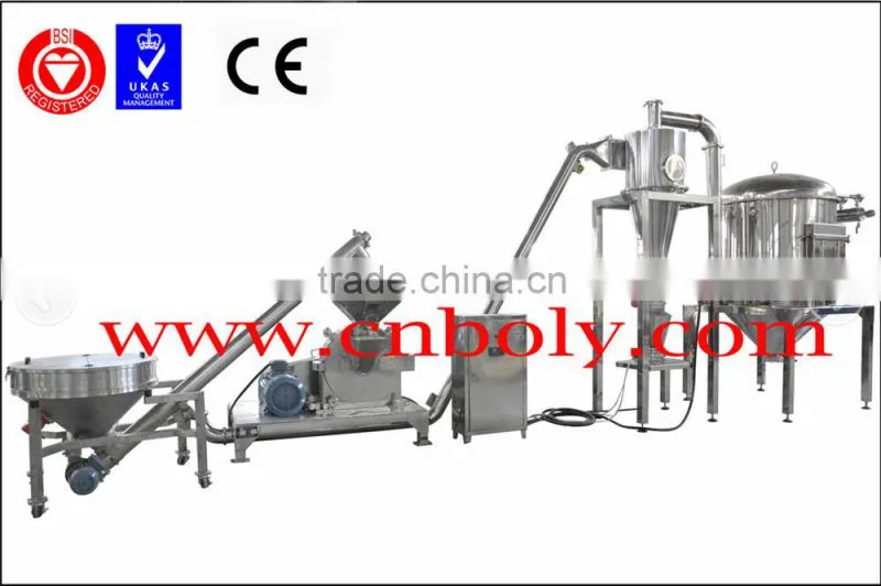 Screw powder filling machine with hopper