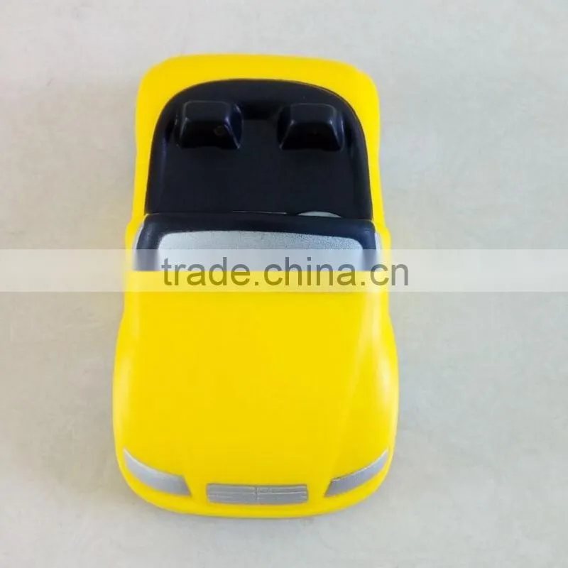 yellow roadster foam toys promotional stress toys