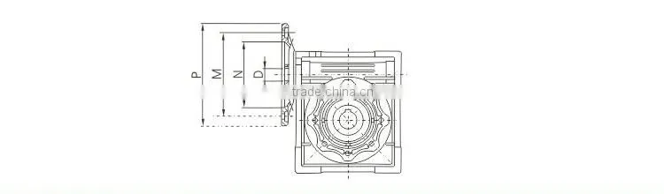 Industrial power transmission worm drive nmrv gear box