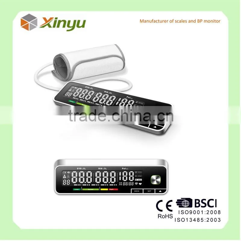 Blood pressure monitor arm type with big LCD display Hot sale item
