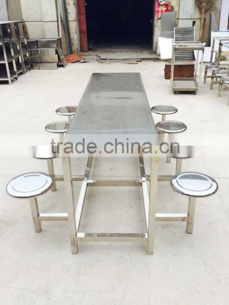 wholesale stainless steel dining table for restaurant