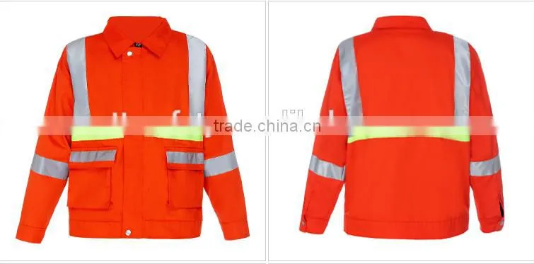 CE EN20471 ANSI workwear supplier two tone long sleeve high visibility summer yellow safety reflective jacket