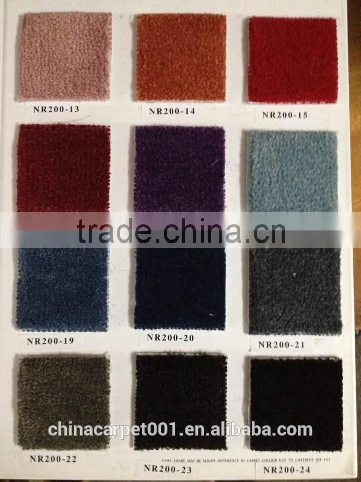 Golden Yellow Nylon Carpet with Cut Pile (N200-N900)