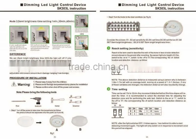 AC80V-240V 18W Surface Mounted Led Ceiling Light ,Led Motion Sensor Ceiling Lamp Lights d