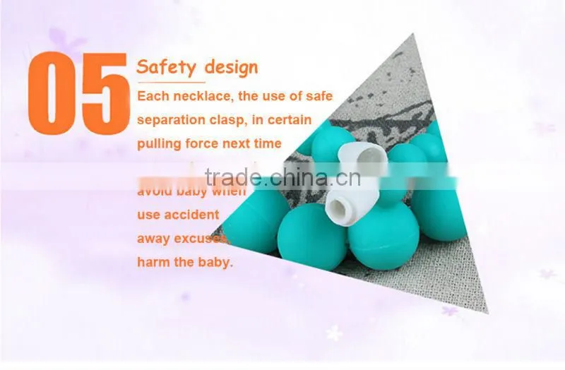 BPA Free Silicone Glow In the Dark Bead Necklace