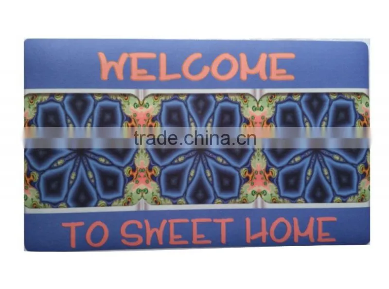 Vivid Printed Pattern Non Woven Polyester kitchen floor mats