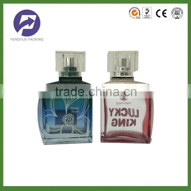 Glass perfume bottle with sharlyne cap for sale