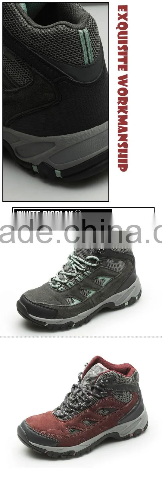 China waterproof hiking shoes men mountain outdoor shoes climbing shoes men women trekking shoes