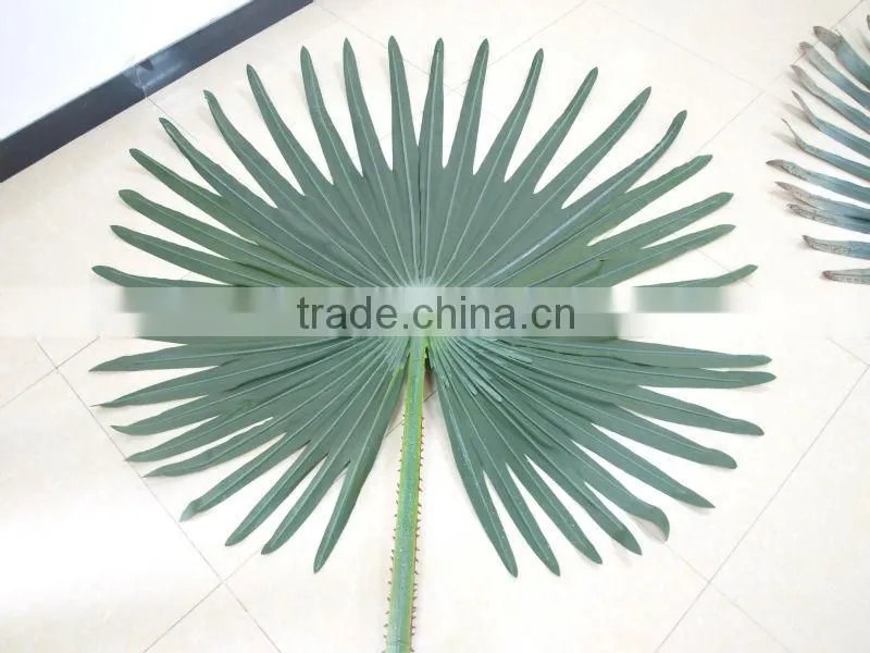 High simulation Artificial palm tree leaves/Fake Palm leaves/Silk leaves/plastic palm leaves