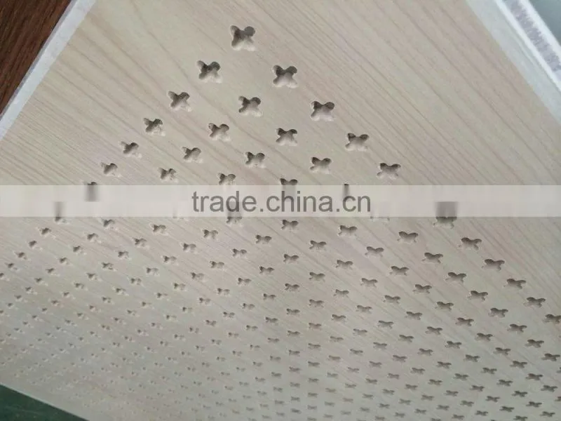 acoustic gypsum ceiling board with 2015 cross hole
