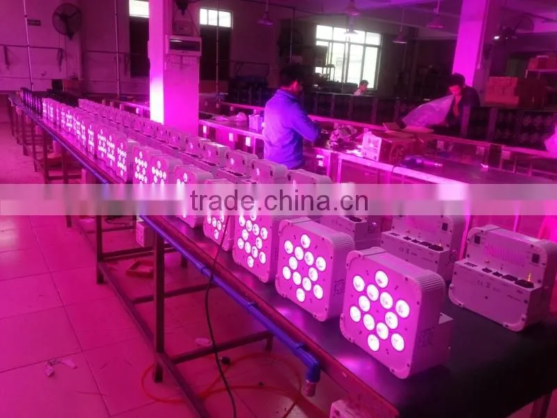 12*15w quad led par light 12*15w rgbwa 5-in-1 high power led flat par can slim par led