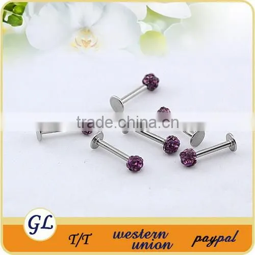 2015 New piercing jewelry unique labret jewelry color labret