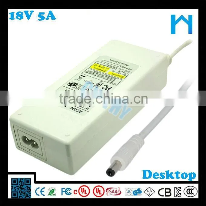 18 volt 5 amp power supply 90w