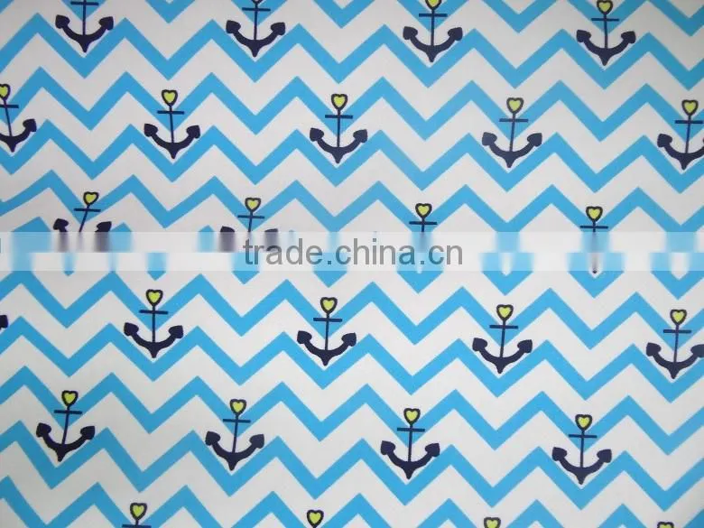 wave anchor print nylon spandex lycra fabric suppliers